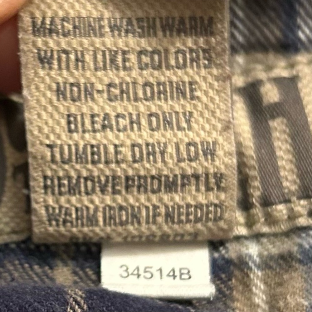 Duluth Trading Co Flannel Lined Relaxed Fit Blue Jeans - Picture 7 of 7